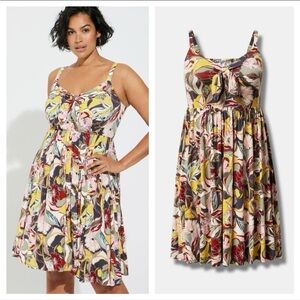 Torrid Mini Supersoft Bow Front Skater Dress
Floral - Multi Size 2 (18/20) NEW